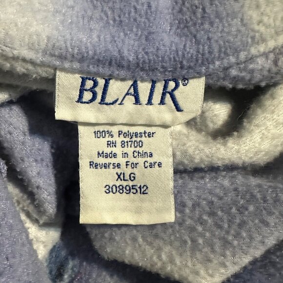 Blair Womens XL Fleece Jacket Zip Up Puppies Kittens Dog Cat Print Cozy Fall - Picture 5 of 7